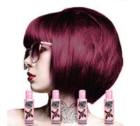 4 pezzi Crazy Color Semi Permanent Hair Dyes by Renbow 100 ml Burgundy 61