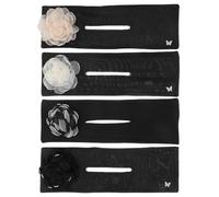 4 Pezzi Creatore di Chignon per Chioma Nero, Accessorio | Danzatori e Yoga, Mantiene i Chioma , Pratico e Versatile, Presa Salda e Ordinata