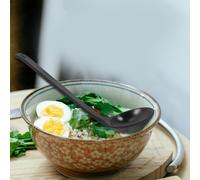 4 pezzi cucchiaio a mestolo per zuppa e salsa che serve manico lungo mescolare