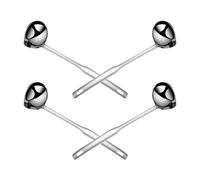 4 pezzi Cucchiaio separatore di acqua e olio: mestolo filtro per olio in