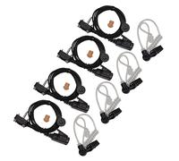 4 Pezzi Cuffie Auricolari Con Tubo Acustico PTT Mic HQRP Per Vertex Standard VX