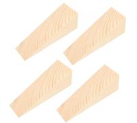 4 Pezzi cunei legno piccoli fermaporta mobili ferma porta ante pavimento cucina angolazione blocca 10x3x3cm