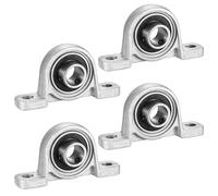 4 Pezzi Cuscinetti a Sfera con Supporto, 12mm Cuscinetto Flangia, Cuscinetto del Blocchetto Cuscino, Cuscinetti in Lega di Zinco per Stampanti 3D, Macchine da Stampa (KP001) (Diametro interno 12 mm)