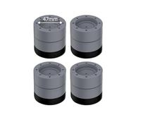 4 Pezzi Cuscinetti Antivibranti For Piedini For Lavatrice Kit Universale For Rulli Antiscivolo For Lavatrice Base For Piedini Di Sollevamento For Mobili(4pcs Gray 60mm)