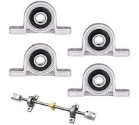 4 Pezzi Cuscinetto a Sfere Autoallineante con Foro da 10 mm, Sfera Montato Pillow Block Bearing Inserire, Kit di Accessori per Blocco Cuscino per Sostituzione Stampante 3D, KP000