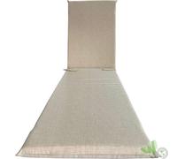 4 PEZZI CUSCINO ECRU IMBOTTITO DA GIARDINO PER LETTINO SDRAIO H.5 CM.180X50