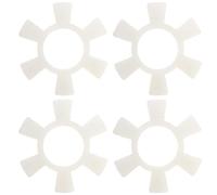 4 Pezzi Cuscino Elastico a Forma di Prugna Bianco | Poliuretano Composito Speciale, Resistente a Olio e Urti, per Ingegneri e Tecnici di Manutenzione, senza Bave