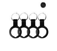 4 pezzi, custodia protettiva in silicone per Mili LifeTag/MiTag, Reyke Smart Tag con fori precisi e materiali ecologici di alta qualità, antigraffio, antiurto, piacevole al tatto, nero