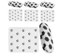 4 pezzi Custodia rigida per occhiali da vista con motivo a calcio Porta