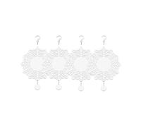4 pezzi da 8 pollici a sublimazione Wind Spinner Blank Sublimazione Blanks Wind Sculpture Hanging Ornament per la decorazione del giardino del cortile
