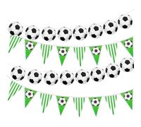 4 pezzi decorazione calcio banner decorativo 5 m banner calcio banner compleanno festa festa festa compleanno compleanno bambini e appassionati di calcio