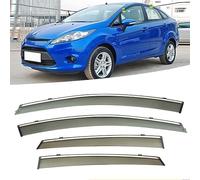 4 Pezzi Deflettori Aria per Ford Fiesta 2010-2011, Deflettori Antivento Anteriori e Posteriori Visiere Parasole Parapioggia Paravento