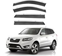 4 Pezzi Deflettori Aria per Hyundai Santa Fe MK2-CM 2006-2012, Deflettori Antivento Anteriori e Posteriori Visiere Parasole Parapioggia Paravento