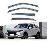 4 Pezzi Deflettori Aria per Mitsubishi Eclipse Cross 2018, Deflettori Antivento Anteriori e Posteriori Visiere Parasole Parapioggia Paravento