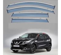 4 Pezzi Deflettori Aria per Nissan Qashqai MK2-J11 2016-2021 2022 2023, Deflettori Antivento Anteriori e Posteriori Visiere Parasole Parapioggia Paravento