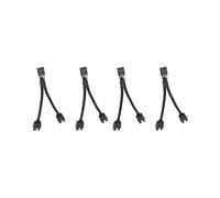 4 Pezzi Della Scheda Madre del Computer USB 2.0 da 9 Pin A Doppio Cavo di Prolunga da 9 Pin, Cavo di Prolunga Audio HD con Sdoppiatore A Y, Nero