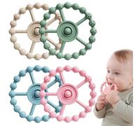 4 Pezzi Dentizione Neonati Giocattolo Massaggiagengive Giocattolo Neonato In Silicone Senza Bpa Ciuccio Per Gengive In Silicone Morbido Con Impugnatura Giochi Dentizione Neonati Bambini 3 Mesi18 Mesi