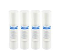 4 pezzi Depuratore d'acqua da 10 pollici, filtro for sedimenti da 1 micron, cartuccia filtro in cotone PP, sistema di filtraggio dell'acqua Con elevata velocità di filtrazione