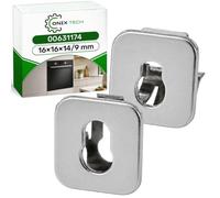 4 Pezzi Destre e Sinistre Bussole per Cuscinetti per Forno Elettrico 16x16x14/9 mm con Codice Originale 00631174 631174 per Bosch per Balay per Constructa per Siemens per Neff - ONIX TECH