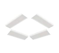 4 Pezzi Deviatore Flusso Condizionata, 45x20cm, 4 PZ | Regolabile, Deflettore per flusso Condizionata a Soffitto, Facile da Montare, Ufficio, Famiglie