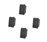4 Pezzi Deviatore Unipolare 1P 16A Compatibile con Vimar Arke | Nero | Incasso Supporto