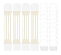 4 Pezzi Di + 20 Adesivi Per Il Sollevamento Del Viso E Del Collo, Sollevando La Fascia Di Serraggio Della Pelle Flaccida, Per Creare Un Viso A Forma Di V E Migliorare Il Doppio Mento.