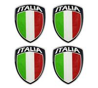 4 Pezzi Di Adesivi Di Bandiera Italiana, Adesivi Riflettenti, Adesivi Impermeabili, Che Possono Decorare Auto, Motociclette, Caschi E Computer.