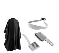 4 Pezzi di Aiuto per il Taglio dei Capelli per Uomini, Pettine Regolabile per il Taglio dei Capelli, Stencil in Silicone, Pettine Professionale da Parrucchiere per Tagliarsi i Capelli a Casa