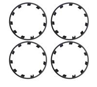 4 pezzi di anello di protezione del mozzo della ruota Compatibile per Tesla Model Y 21 pollici Performance sostituzione completa cerchione protezione copertura accessorio 2018-2023(Matte black)