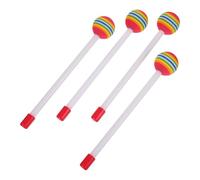 4 pezzi di bacchette arcobaleno colorate e pratiche for strumenti musicali, accessori for percussioni Per Batteria