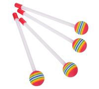 4 pezzi di bacchette arcobaleno, colorate in plastica, strumento a percussione pregevole fattura, accessorio for studenti Per Batteria