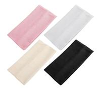 4 Pezzi Di Banda Per Capelli Larghi, Semplici Colori Solidi, Accessori Per Capelli Yoga Assorbenti, Fascia Personalizzata Da Donna, Cravatta Per Turbante Da Trekking Da Corsa All'Aperto.