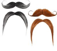 4 Pezzi Di Barba Finta, Barba Finta Per Adulti, Barba Messicana, Divertente Set Di Barba Finta, Accessorio Per Spettacolo Teatrale, Accessorio Per Feste Divertenti, Adatto Per Halloween, Cosplay