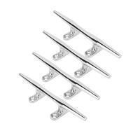 4 pezzi di bitte d’attracco per barche, bitte da molo in acciaio inox per yacht marini, bitte per cime in acciaio inossidabile 316 antiruggine con design elegante per barche gonfia (8 pollici)