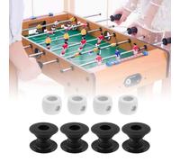 4 Pezzi di Boccole per Aste Da Calcio Balilla Leggere con 4 Anelli di Arresto