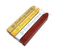 4 pezzi di cera per sigilli in stile retrò, con stoppini, sigillo di cera per timbri e lettere, inviti, confezione (A)