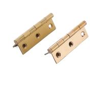 4 pezzi di cerniere in ottone camera da letto armadio for porte for cassetti cucina for mobili accessori for in legno Per Porte Di Casa E Stanza(Brushed Sealed-2.5 B)