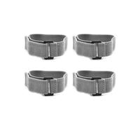 4 Pezzi di Cinturino Elastico Grigio con Fibbia per Aeromodelli, Accessori per Droni 1x12,5 Pollici (25 mm X 320 mm)
