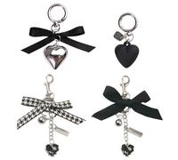 4 Pezzi Di Ciondolo A Forma Di Amore, Ciondolo A Bordo, Ciondolo Carino E Semplice, Ciondolo Decorativo Femminile E Ciondolo Regalo.
