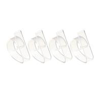 4 pezzi di clip for tovaglia antiscivolo in plastica, morsetti for tovaglie, copri tovaglia for feste, picnic, matrimoni, balli di fine anno, supporto multifunzione for tovaglia(Transparent)