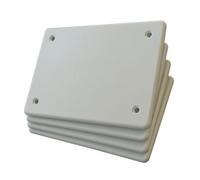4 Pezzi di Coperchio per Scatola di Derivazione, Dimensione 4 PCS 160x130mm, Ricambio per Cassetta da Incasso, Bianco RAL 9016