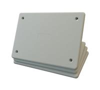 4 Pezzi di Coperchio per Scatola di Derivazione, Dimensione 4 PCS 196x152mm, Ricambio per Cassetta da Incasso, Bianco RAL 9016