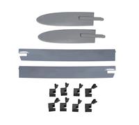 4 pezzi di copertura for cerniera del tetto dell'auto con 8 pezzi di clip sinistra destra grigia for set di conversione cerniere for porte convertibili E93 F33 F83