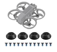4 pezzi di copertura motore for drone Avata 2, tappo di protezione motore in alluminio, antipolvere, impermeabile, supporti eliche di protezione(Svart)