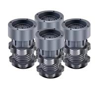 4 Pezzi Di Cuscinetti Antivibranti For Lavatrice, Piedini In Gomma Antiscivolo, Livellatori For Mobili, Ammortizzatori Universali, Base Fissa(Adjustable height)