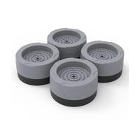 4 pezzi di cuscinetti antivibranti for lavatrice, piedini in gomma antiscivolo, livellatori for mobili, ammortizzatori universali, base fissa(Gray)