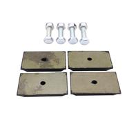 4 pezzi di cuscinetti per molle a balestra posteriori, isolatori per molle a