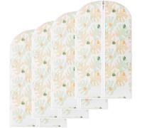 4 Pezzi Di Custodie Per Abiti Trasparente,Copriabiti Per Appendere,Porta Abito Per Riporre,Copri Abiti Per Riporre, Buste Per Vestiti Per Riporre Gli Armadi, Sacchi Vestiti Da Viaggio 60×100CM
