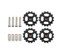 4 pezzi di dadi livellamento manuali in alluminio CR10 + molle for matrice a letto caldo + viti for Ender 3 Pro 5 Plus(Green)