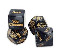 4 Pezzi Di Dadi per Flirtare Imposta giochi per adulti divertenti da dadi del sesso Gioco per Feste Romantiche, Posizione Del Gioco Dei Dadi Del Gioco Romantico Dei Dadi Del Gioco Adulto Delle